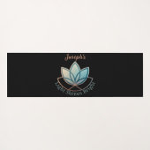Aangepaste naam Lotus Yoga Mat- [NAME] glanst held Yogamat (Achterkant (horizontaal))