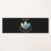 Aangepaste naam Lotus Yoga Mat- [NAME] glanst held Yogamat (Voorkant (horizontaal))
