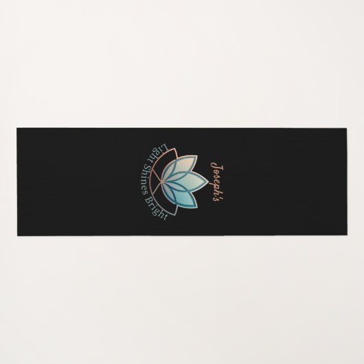 Aangepaste naam Lotus Yoga Mat- [NAME] glanst held Yogamat (Achterkant (horizontaal))