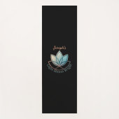 Aangepaste naam Lotus Yoga Mat- [NAME] glanst held Yogamat (Voorkant)