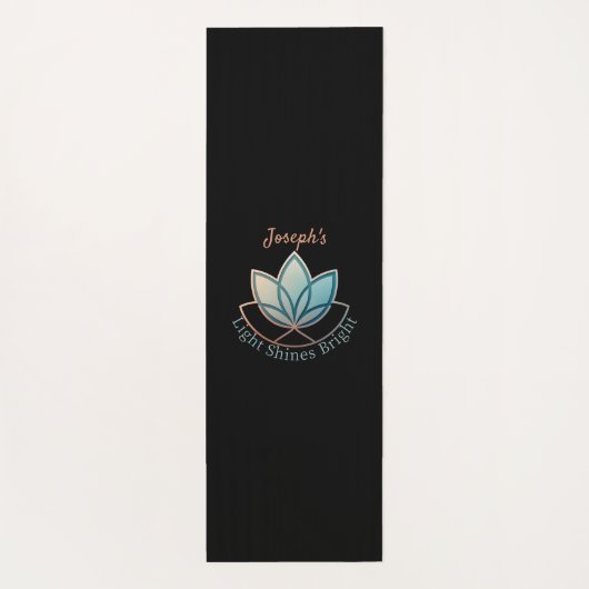 Aangepaste naam Lotus Yoga Mat- [NAME] glanst held Yogamat (Achterkant)