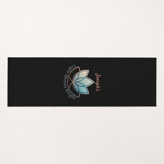Aangepaste naam Lotus Yoga Mat- [NAME] glanst held Yogamat (Voorkant (horizontaal))