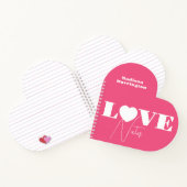 Aangepaste naam LOVE Notitieboek (Binnen)