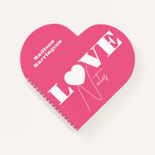 Aangepaste naam LOVE Notitieboek