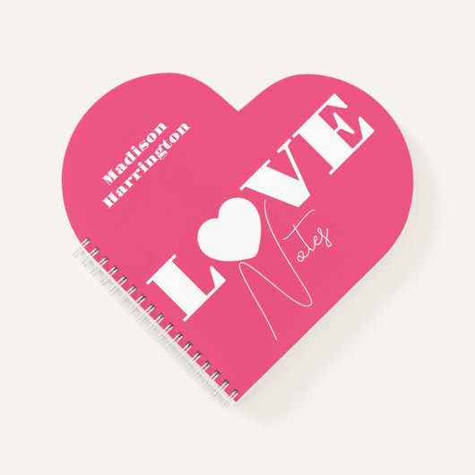 Aangepaste naam LOVE Notitieboek (Voorkant)