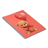 Aangepaste naam Love Teddy Notitieboek (Rechterzijde)