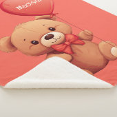 Aangepaste naam Love Teddy Sherpa Deken (3/4)