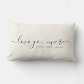 Aangepaste naam Love you More Valentijnsdag Jongge Kussen (Voorkant)