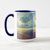 Aangepaste Naam Lucht Quote Mok (Links)