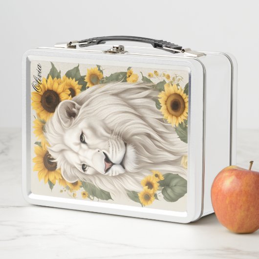 Aangepaste naam Lunch Box, Zonnebloemen Magische L (In situ)