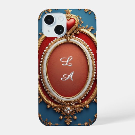Aangepaste naam Luxe Vrouwelijke Decoratieve Esthe iPhone 15 Case (Achterkant)