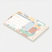 Aangepaste naam Maandplanner Post-it® Notes (Schuin)