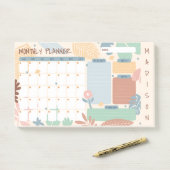 Aangepaste naam Maandplanner Post-it® Notes (Op bureau)