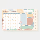 Aangepaste naam Maandplanner Post-it® Notes (Voorkant)