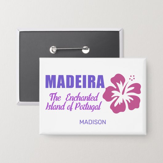 Aangepaste naam Madeira Button (Voorkant / Achterkant)