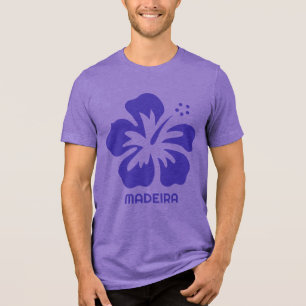 Aangepaste naam Madeira (of Jouw tekst) Tri-Blend Shirt