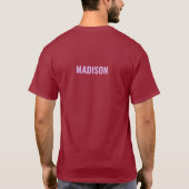 Aangepaste naam Madeira T-shirt (Achterkant)