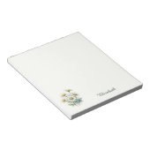 Aangepaste naam madeliefje notitieblok (Schuin)