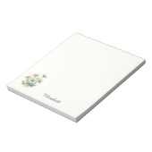 Aangepaste naam madeliefje notitieblok (Linkerzijde)