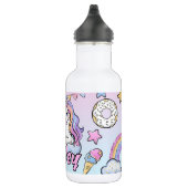 Aangepaste Naam Magische Eenhoorn, Regenboog & Ste Waterfles (Rechts)