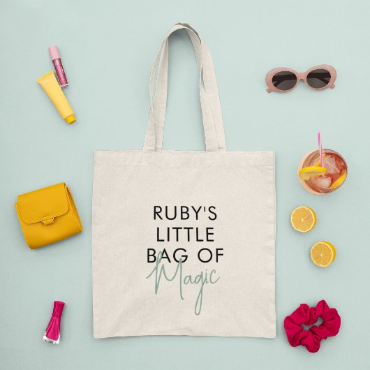 Aangepaste naam Magische Minimalistische Moderne Tote Bag