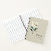 Aangepaste naam Magnolia notitieboek (Binnen)