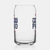 Aangepaste naam "Make Yourself Proud" Blikvorm Glas (Rechts)