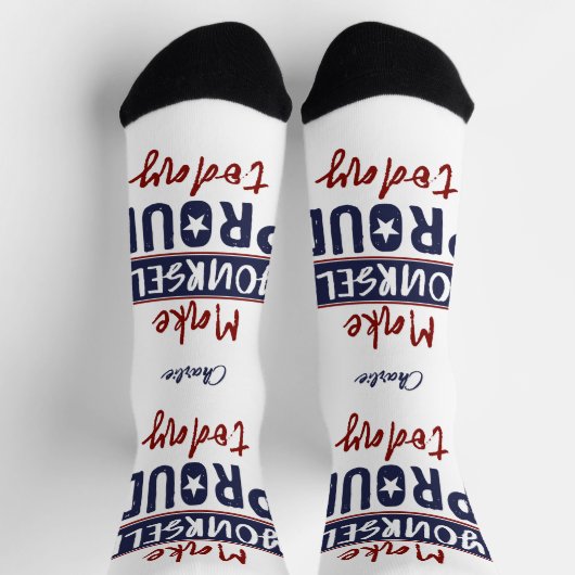 Aangepaste naam "Make Yourself Proud" Sokken (Top)