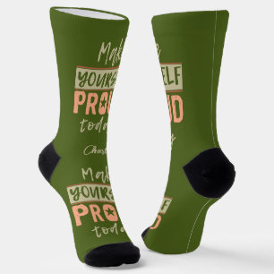 Aangepaste naam "Make Yourself Proud" Sokken