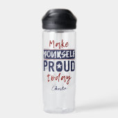 Aangepaste naam "Make Yourself Proud" Waterfles (Achterkant)