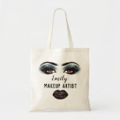 Aangepaste naam Makeup Artist Kiss Bride Lashes Bl Tote Bag (Voorkant)