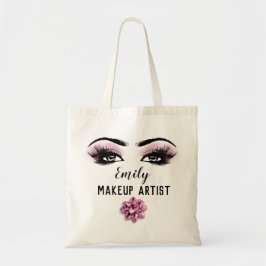 Aangepaste naam Makeup Artist Roos Kiss Bride Lash Tote Bag