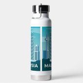 Aangepaste naam MALAYSIA Waterfles (Rechts)