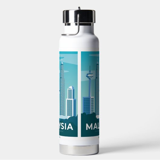 Aangepaste naam MALAYSIA Waterfles (Rechts)