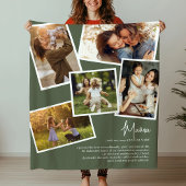 Aangepaste naam Mama Definitie Herinneringen Fotoc Fleece Deken