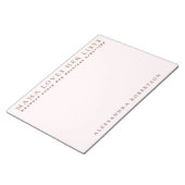 Aangepaste naam Mama List Lover Minimalist Pastel  Notitieblok (Schuin)