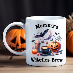 Aangepaste naam Mam's Toverdrank Grappig Halloween Koffiemok
