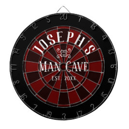 Aangepaste naam man Cave Dartbord