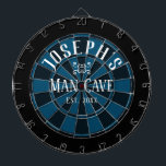 Aangepaste naam man Cave Dartbord<br><div class="desc">De gekleurde achtergrond met de grot van de douanenaam en van het man in het centrum van de raad. Andere kleuren zijn verkrijgbaar in de winkel.</div>
