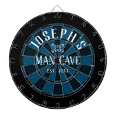 Aangepaste naam man Cave Dartbord (Voorkant)