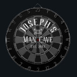 Aangepaste naam man Cave Dartbord<br><div class="desc">De gekleurde achtergrond met de grot van de douanenaam en van het man in het centrum van de raad. Andere kleuren zijn verkrijgbaar in de winkel.</div>
