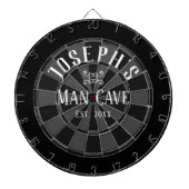 Aangepaste naam man Cave Dartbord (Voorkant)
