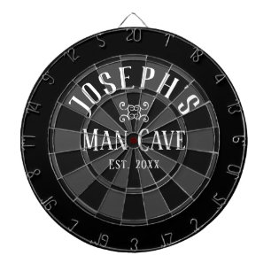 Aangepaste naam man Cave Dartbord