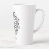 Aangepaste naam Mandala Latte Mok (Rechts)