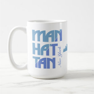Aangepaste naam Manhattan New York Koffiemok