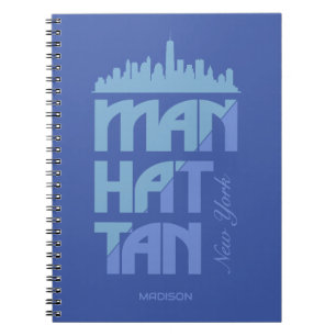 Aangepaste naam Manhattan New York Notitieboek