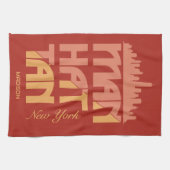 Aangepaste naam Manhattan New York Theedoek (Horizontaal)