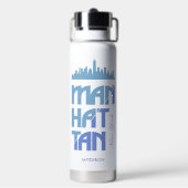 Aangepaste naam Manhattan New York Waterfles (Achterkant)
