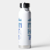 Aangepaste naam Manhattan New York Waterfles (Links)