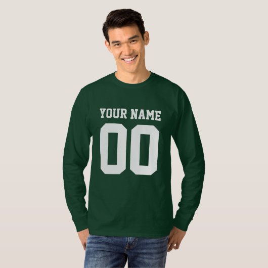 Aangepaste naam Mannen Football T-Shirt (Voorkant volledig)